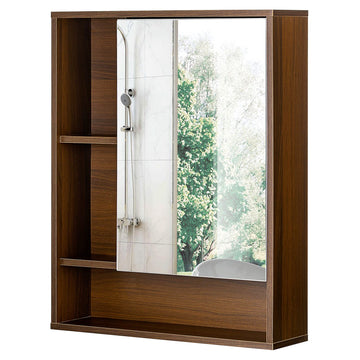 Bathroom Wall Mirror Cabinet, Medicine Cabinet with Storage Shelf