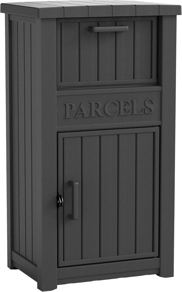 Package Delivery Box Theft Large Parcel Drop Box Storage, Black(60 Gallon)
