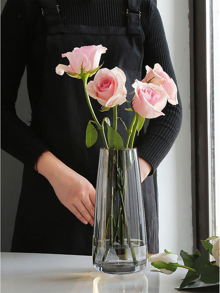Modern Glass Vase Crystal Clear Glass Vase