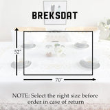 Lace Tablecloth for Rectangle Dining Tables 52 x 70 Inches White Peonies Lace Vintage Party Wedding 