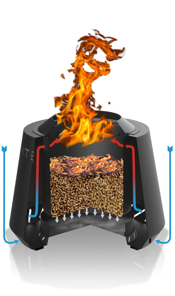 Grills Smokeless Fire Pit, Black Sand - 10842