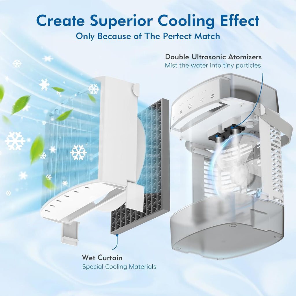 Portable Air Conditioners, 1000ml Portable AC Unit with Remote Control