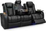 Anthem Home Theater Seating - Italian Leather - Power Recline Sofa - Fold-Down Table - Powered Headrests - Arm Storage
