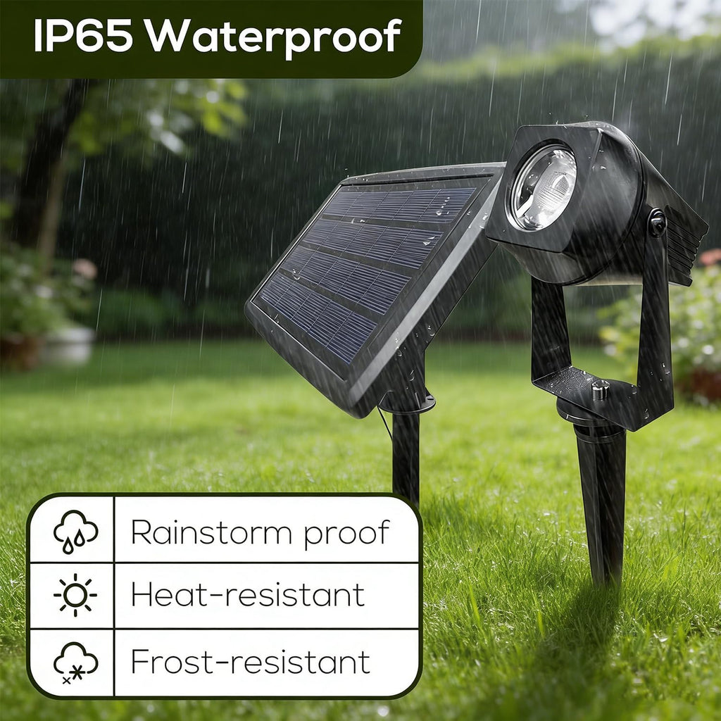 Smart Bluetooth Landscape Spotlights 4 Pack, RGBW Landscape Light, Solar Spot Lights Outdoor, Solar Outdoor Uplights
