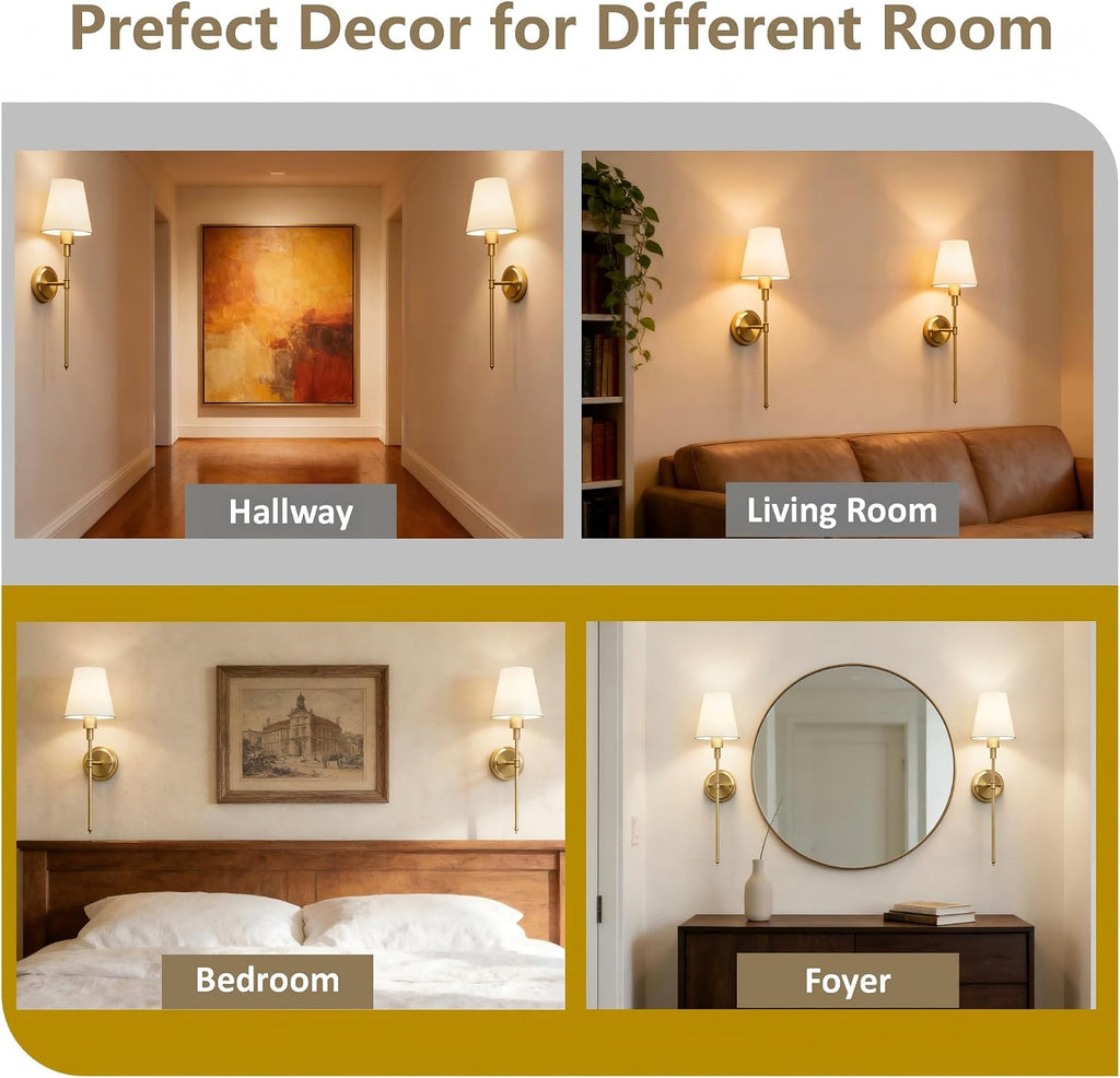 Battery Operated Wall Sconce: Set of 2 Wireless Wall Light 12000mAh, 15 Color Rechargeable Wall Sconces, Sconce Wall