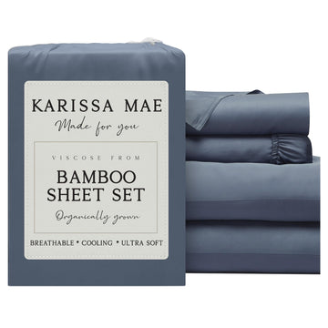 Bamboo Viscose 34" Split Top King Size Sheet Set, FSC Certified