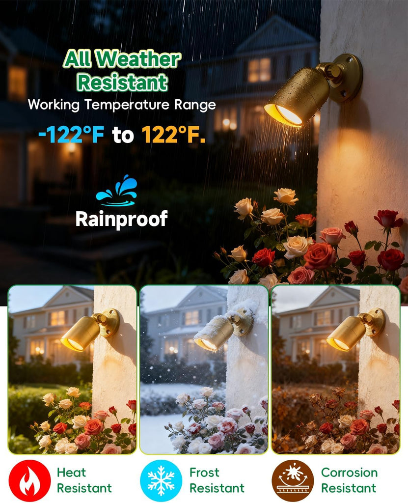 Sturdy Cast Brass Landscape Lighting Mounting Base, Outdoor Light Mounting Plate, Surface Mounting Plate, Low Voltage