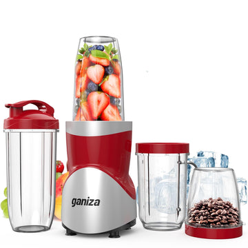 Smoothie Blender, 900W Blenders Shakes and Smoothies, Red