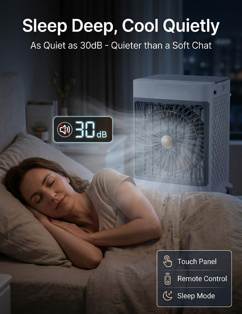 Portable Air Conditioners, Swamp Cooler Evaporative Air Cooler Portable AC Unit for Room