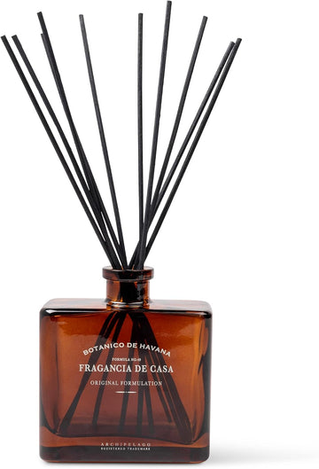 Botanico de Havana Diffuser, 7.85 fl oz | Includes Fragrance Oil, Decorative Wooden Cap and 10 Diffuser Reeds