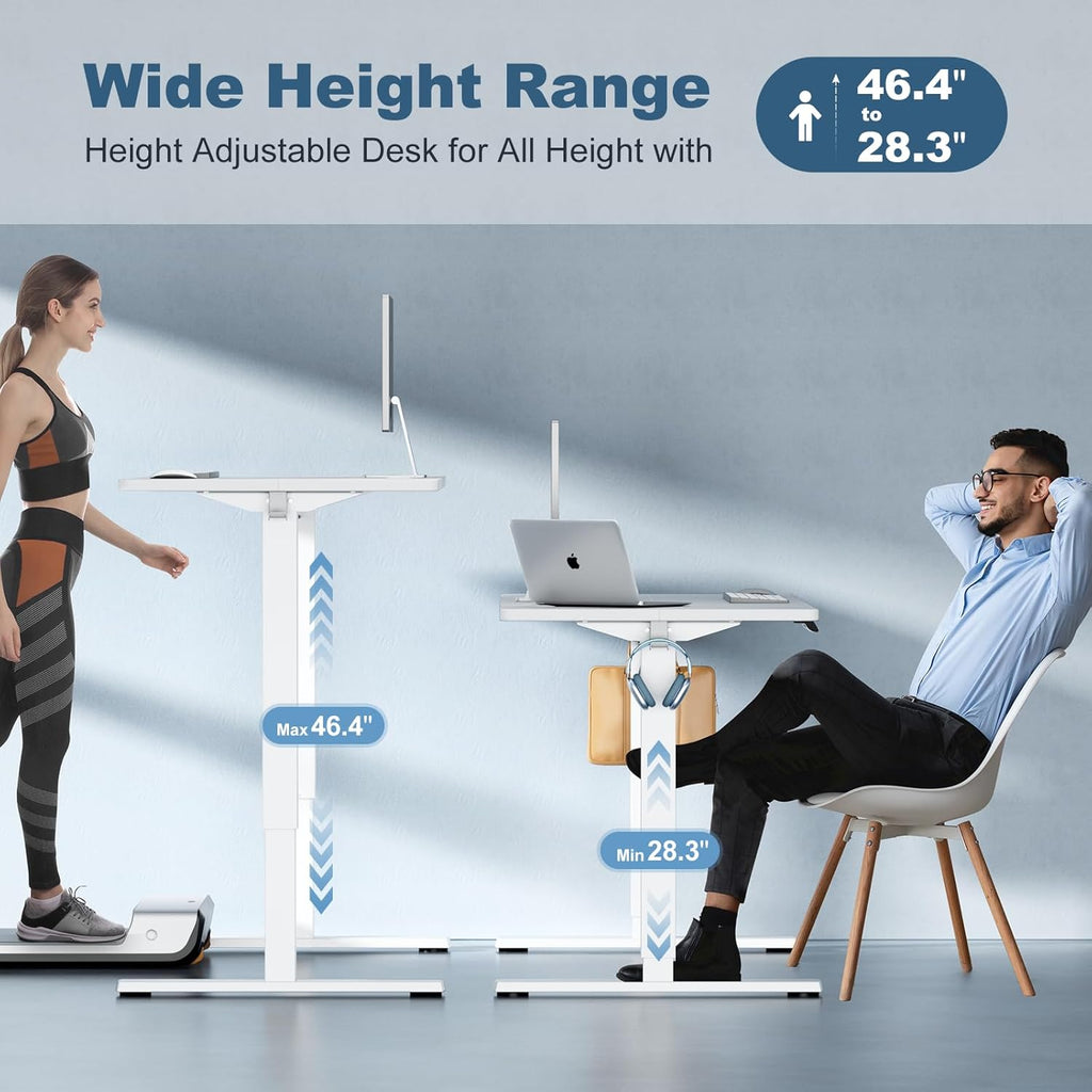 40 Inch Electric Standing Desk Height Adjustable