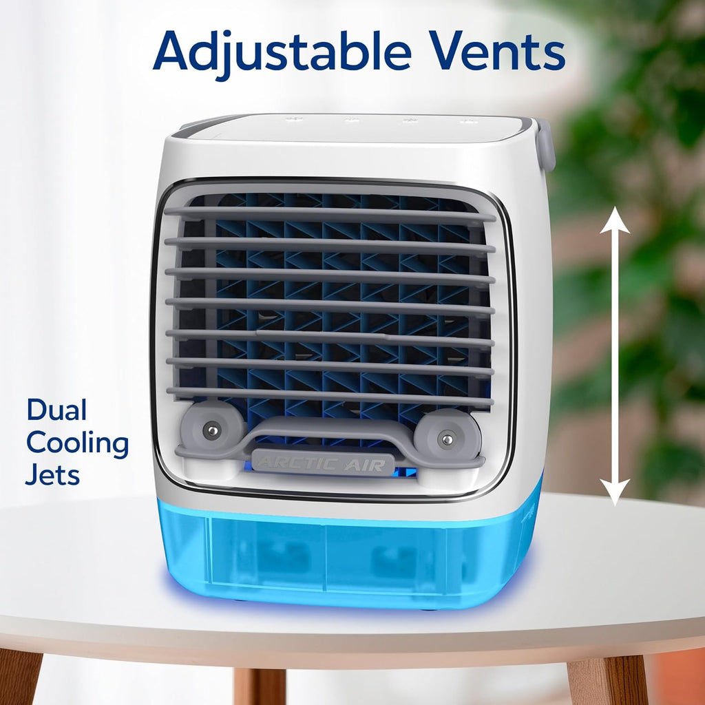 Turbo Chill Evaporative Cooler with HydroChill Technology, 4-Speed Portable Air Cooler Fan, Up To 8 Hr Per Fill, 7