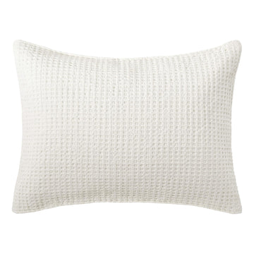 Mills Waffle - Standard Sham - Waffle - Cream - Sham (26x20in.) - Cotton