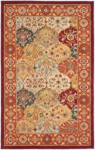Heritage Collection X-Large Area Rug - 12' x 15', Multi & Red, Handmade Traditional Oriental Wool, Ideal for High