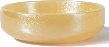 Natural Topazite Decorative Bowl Decor, 6.29Inch Marble Stone Catchall Bowl for Coffee Table Centerpiece, Key, Fruit