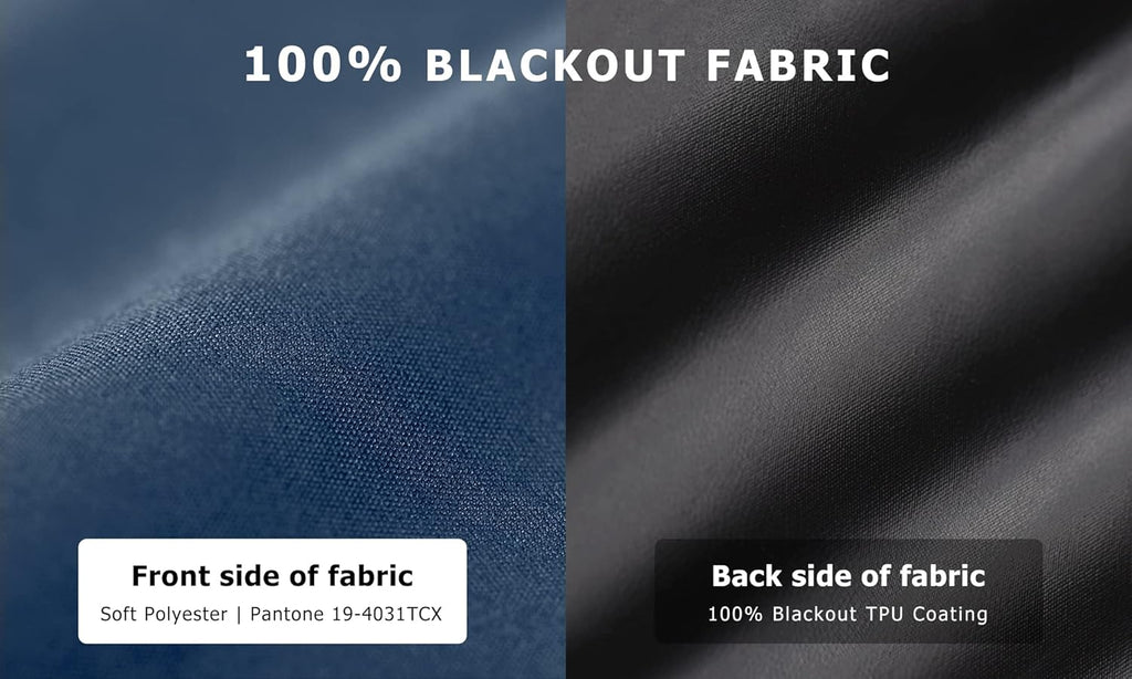 100% Blackout Roller Shades, No Tools No Drill Cordless Blinds for Windows, Thermal Insulated UV Protection Privacy