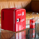 Mini Fridge for Bedroom Cosmatic Office 4L Small Refrigerator 6 Can Mini Dorm Fridge Portable Cooler 12V DC 110V AC