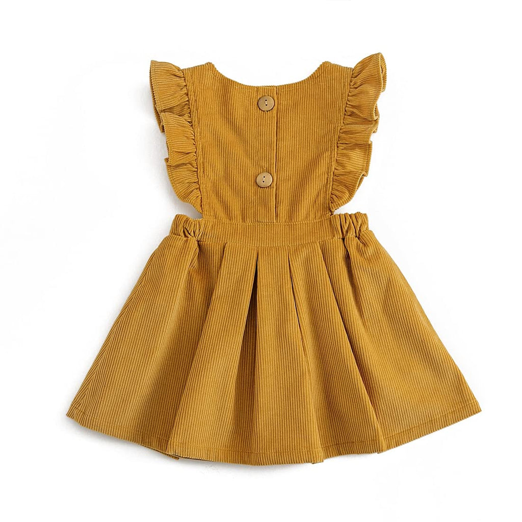 Toddler Fall Dress, Sleeveless, Yellow