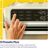 Air Fryer Toaster Oven Combo with Probe Thermometer, 12-In-1 Stainless Steel Convection Countertop, 10 Inch Pizza, 4