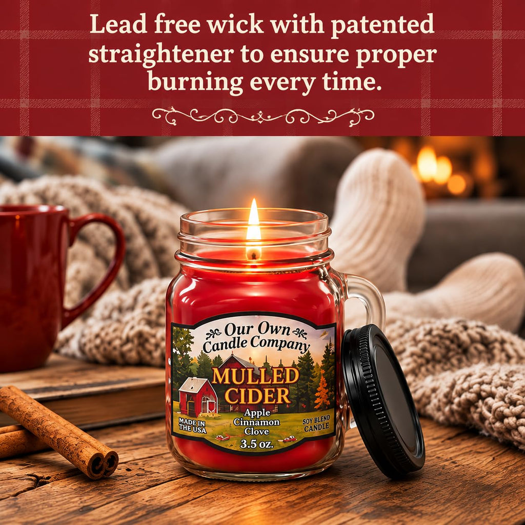 Fall Assortment 4 Pack Mini Mason Jar Candles
