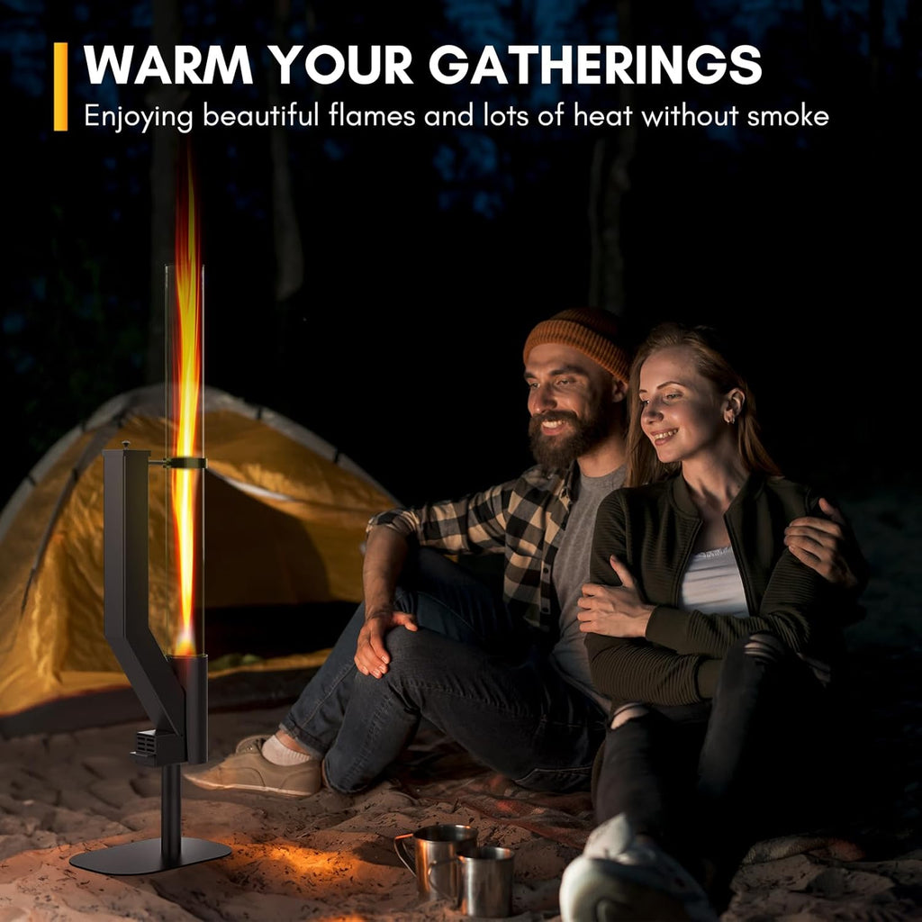 Portable Smokeless Fire Pit with Grill Grate