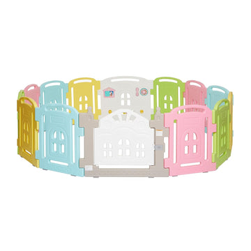 14 Panel Groovy Play Center/Play Pen/Playard, Multi Colors
