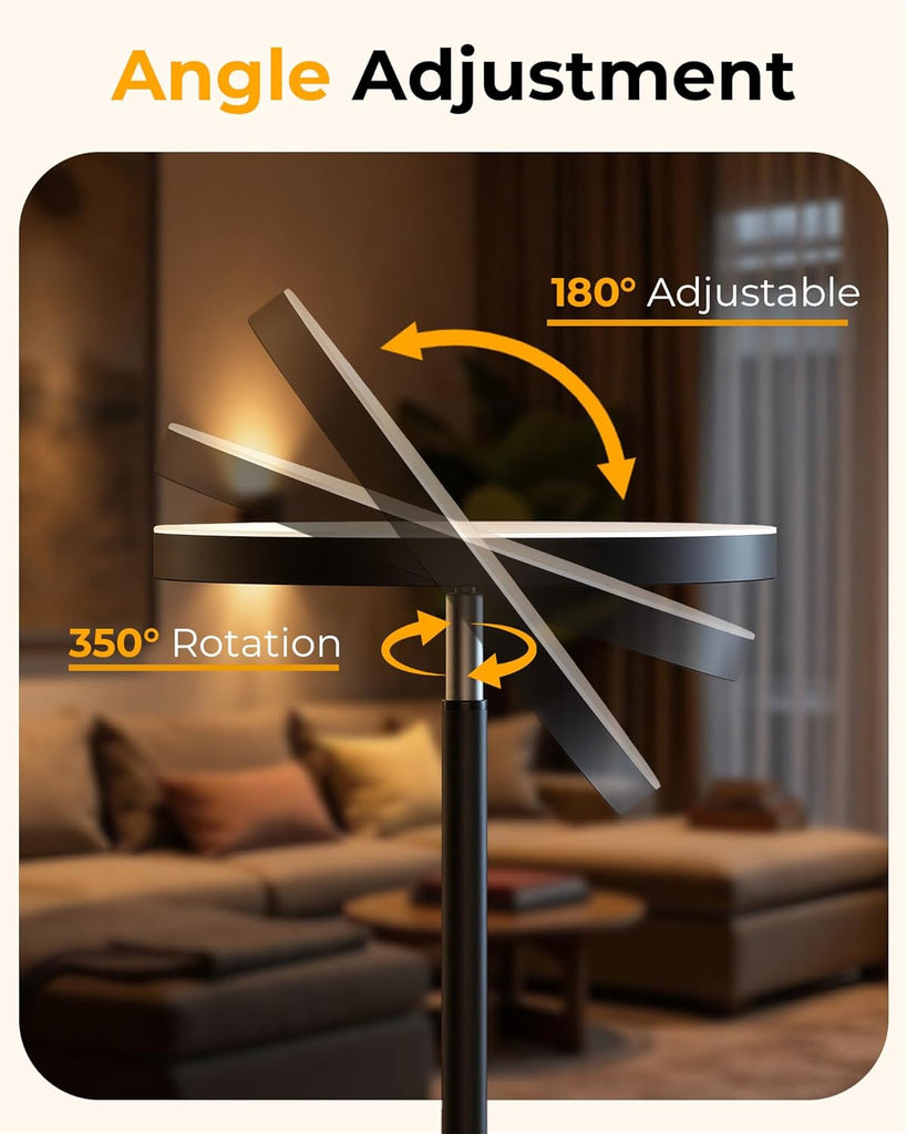 Floor Lamps, 69" Tall LED Lamp, 2800LM Standing Lamp Remote & Foot Switch with 1H Timer