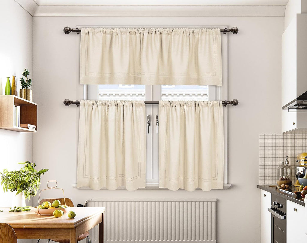 Curtain Rods for Windows 2 Pack 32-86 Inches, Bronze - Set of 2
