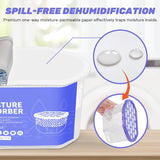 Moisture Absorber Boxes 6 Pack, 10 Oz Dehumidifier for Closet & Bathroom, Humidity Absorber for Wardrobe, Bedroom