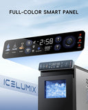 Ice Makers Countertop, Ultra Slim Design with Full-Color Panel, Internal Lights, 26 lbs/24H, Timer Ice Making, Two
