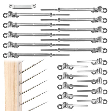 20Pairs Cable Railing Hardware Swage Toggle Turnbuckle CK07