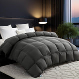Organic 75% Goose Down Fiber Comforter Full,850+FP,1200TC,Extra Fluffy,Hotel-Luxury Ultra Soft All S
