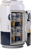 Corona Mini Fridge - Refrigerator for Bedroom Office, Portable Table Top Beverage Cooler, 12V 110V Refrigerador For