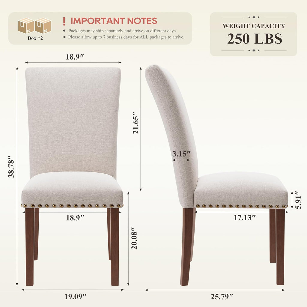 Upholstered Dining Chairs Set of 4