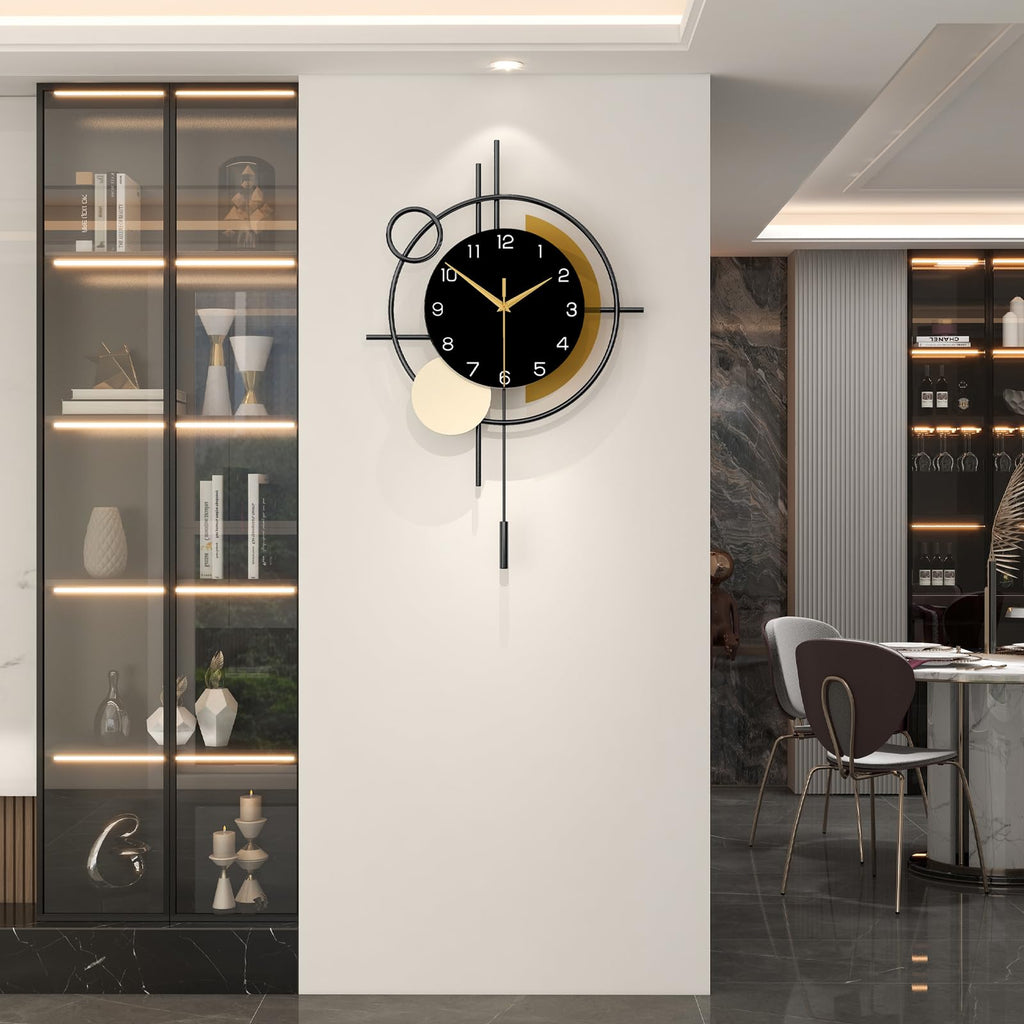 Large Wall Clock Decor Modern Wall Clock Pendulum