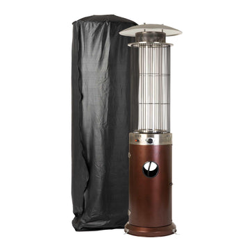 Outdoor Patio Heater Cover for Spiral Flame Heaters - black