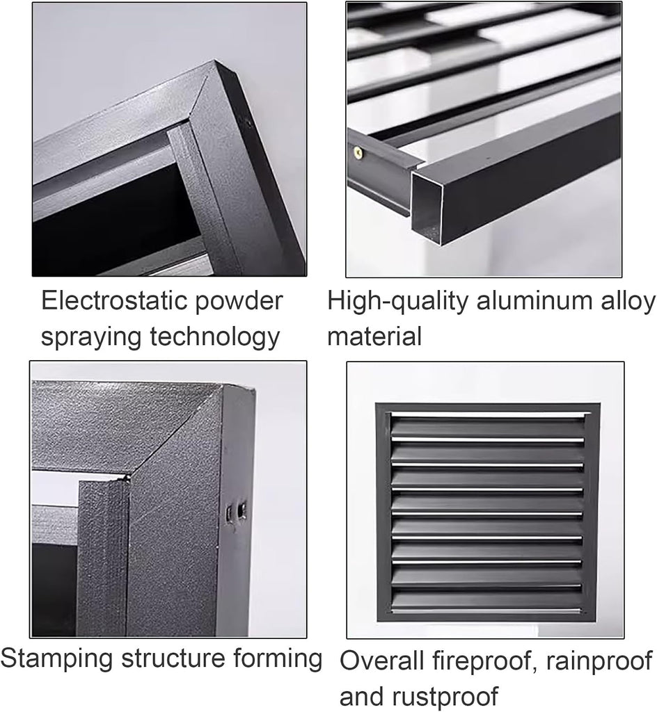 Aluminum Air Conditioner Fence Panel Set for Hiding and Concealing Outdoor HVAC Units