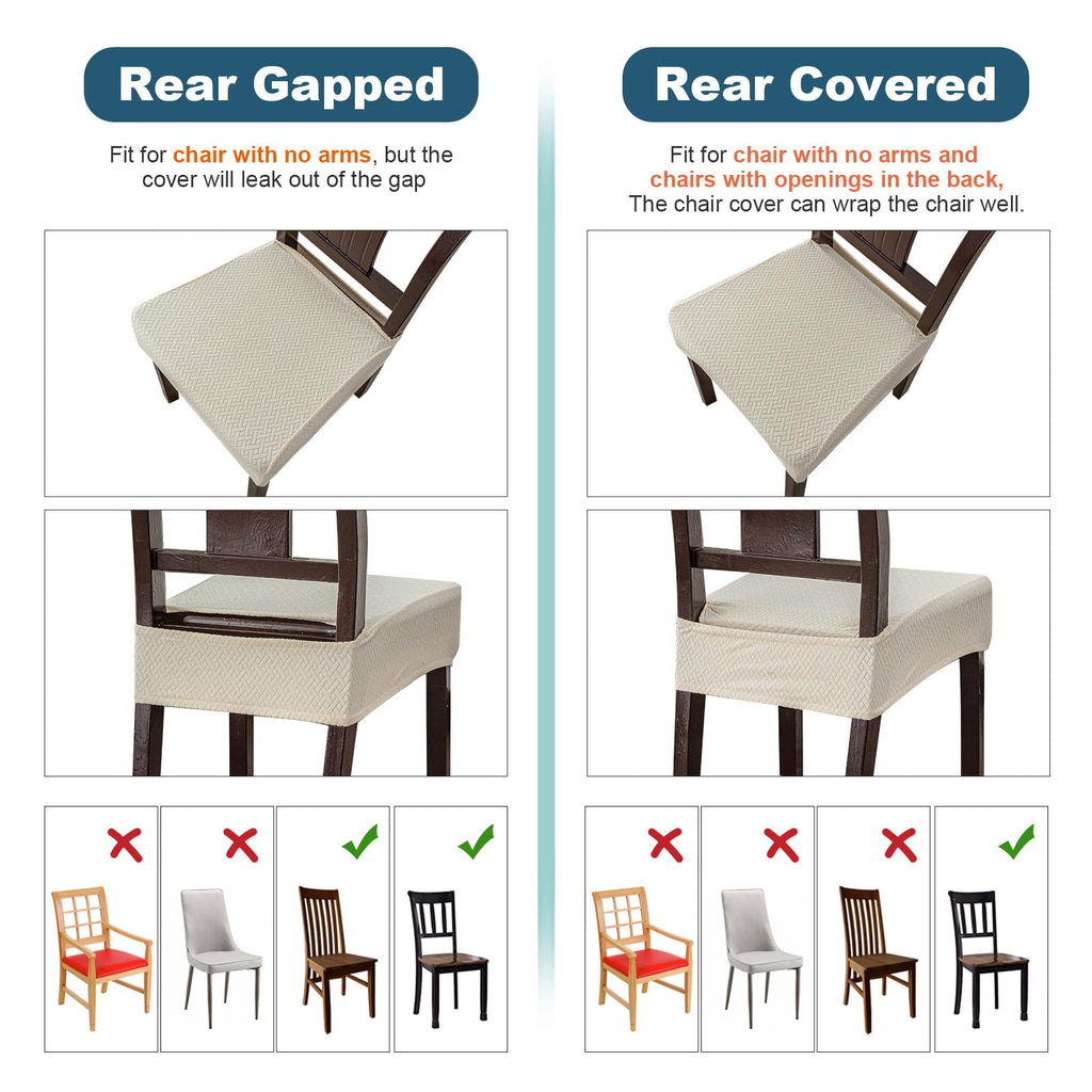 Waterproof Seat Covers Chairs, Rear Gapped