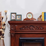Mantel Clock, Antique Desk Clock, Modern Quartz Movement-Continuous Scanning (Ultra-Quiet)