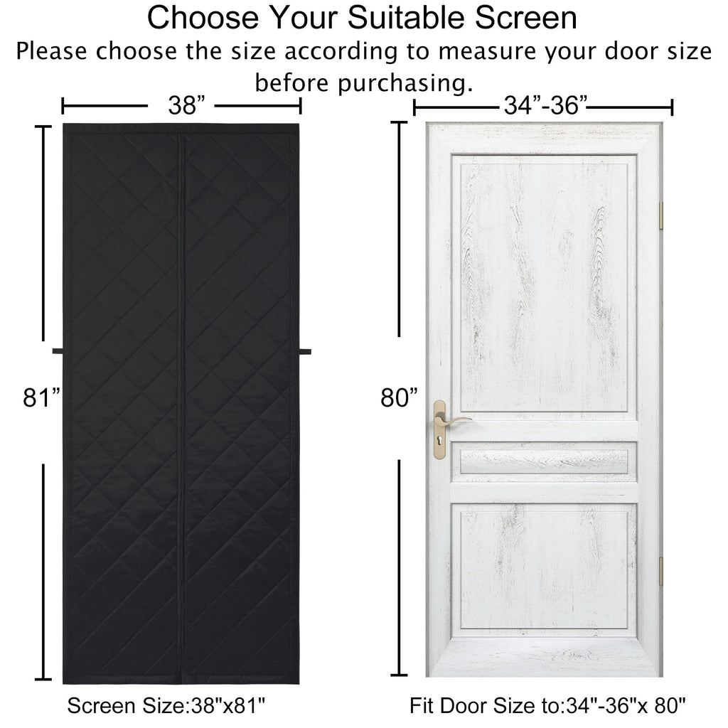 Upgraded Magnetic Thermal Insulated Door Curtain