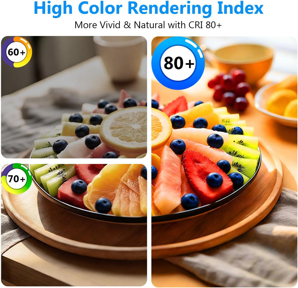 A19 LED Light Bulbs, 60 Watt Equivalent LED Bulbs, Long Lifespan High Brightness 800LM Daylight White 5000K, E26