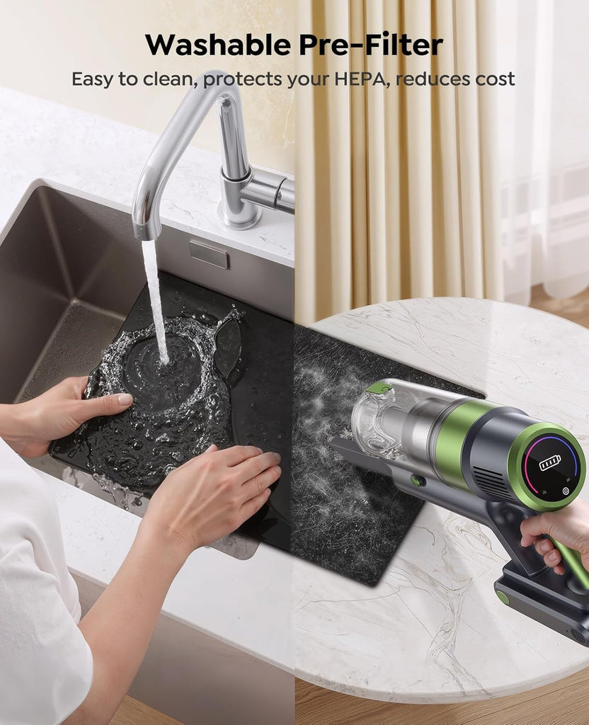 Air Purifier for Home Large Room up to 3000Ft², HEPA Air Purifier with Washable Double-Sided Filters