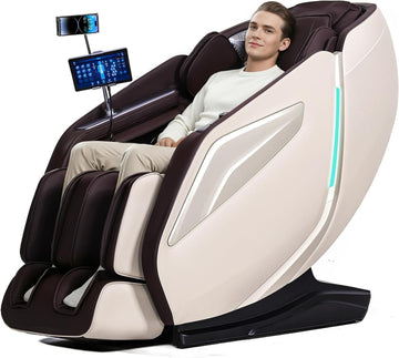 4D Massage Chair Full Body Zero Gravity Recliner,55" SL-Track Massage Chair | 15 Auto Modes,11 Technique,40 Airbags