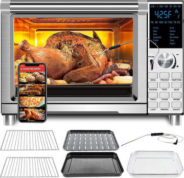 Bravo Air Fryer Toaster Smart Oven, 12-in-1 Countertop Convection, 30-QT XL Capacity, 50°-500°F Cont