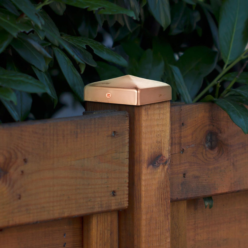 4 Pcs 6''x 6'' Solid Copper Post Caps with Screws