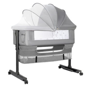 Baby Bassinet, Baby Basinet Bedside Sleeper, Easy to Fold Portable Crib Side Bassinet 2025new Style Girl/boy