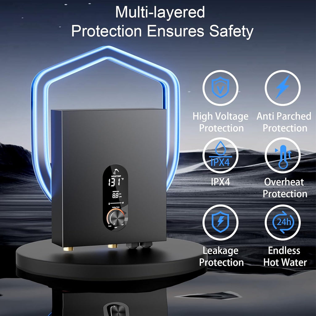 18KW Electric Tankless Water Heater, 240V On-Demand Instant Hot Water Heater for Whole House