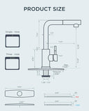 Kitchen Faucets with Pull Down Sprayer, Brushed Nickel Stainless Steel