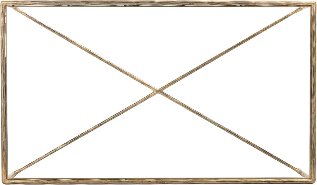 Couture Collection Jessa Brass/Glass Top Rectangle Coffee Table (Fully Assembled)