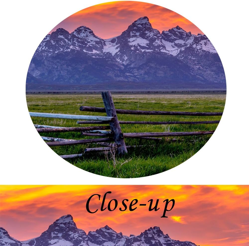 5 Pieces Grand Teton National Park USA Landscape Wall Art Canvas Print Sunset Nature Picture Modern Home Decor